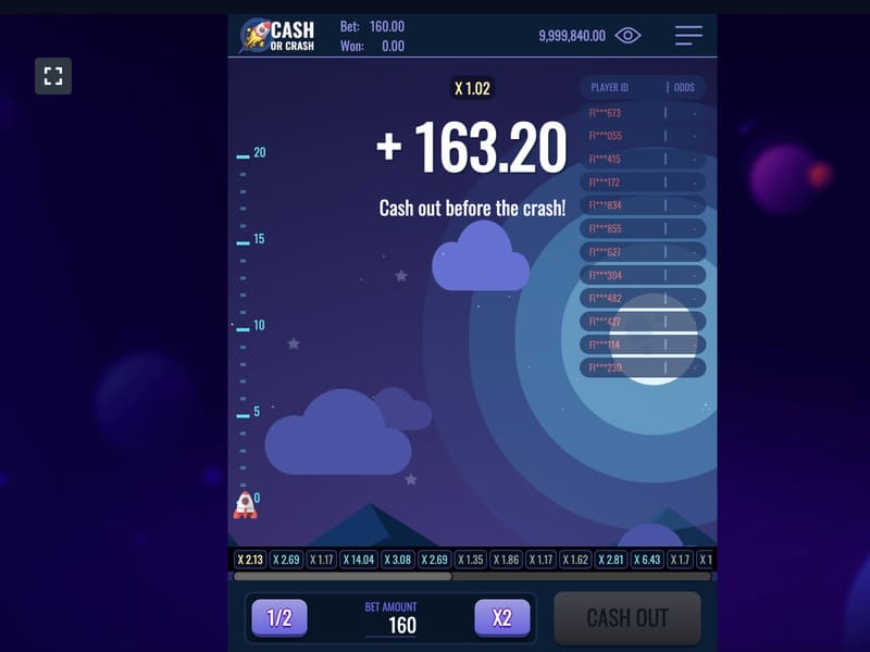 Особенности игры Cash or Crash в онлайн казино 1хбет