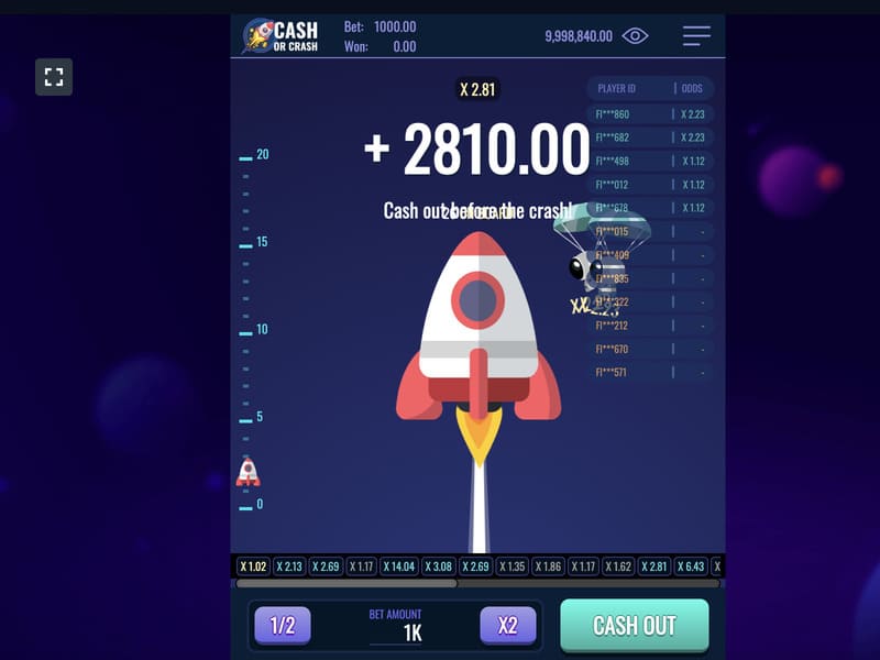 Где играть в Cash or Crash на деньги