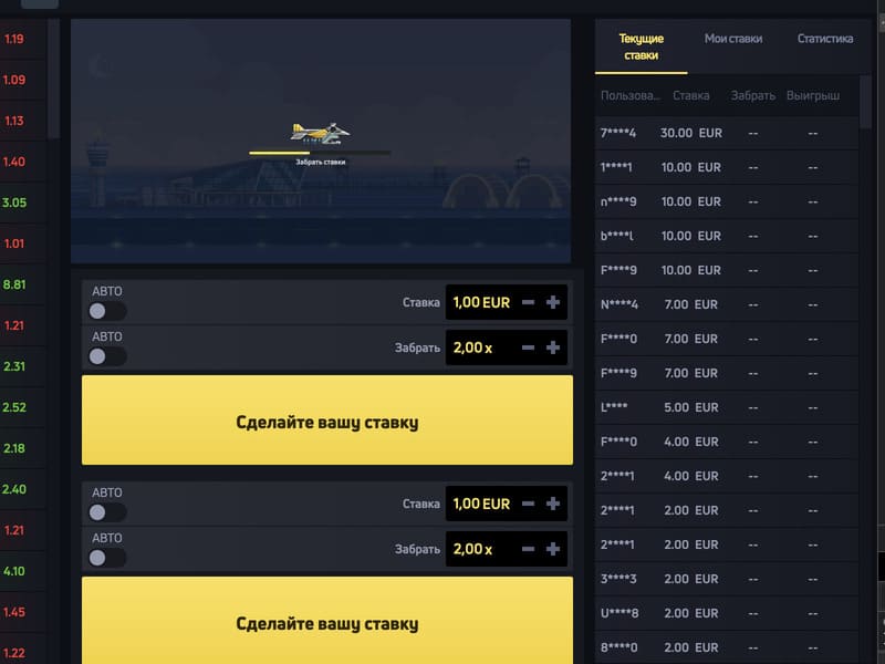 Процесс игры в слот Jet X