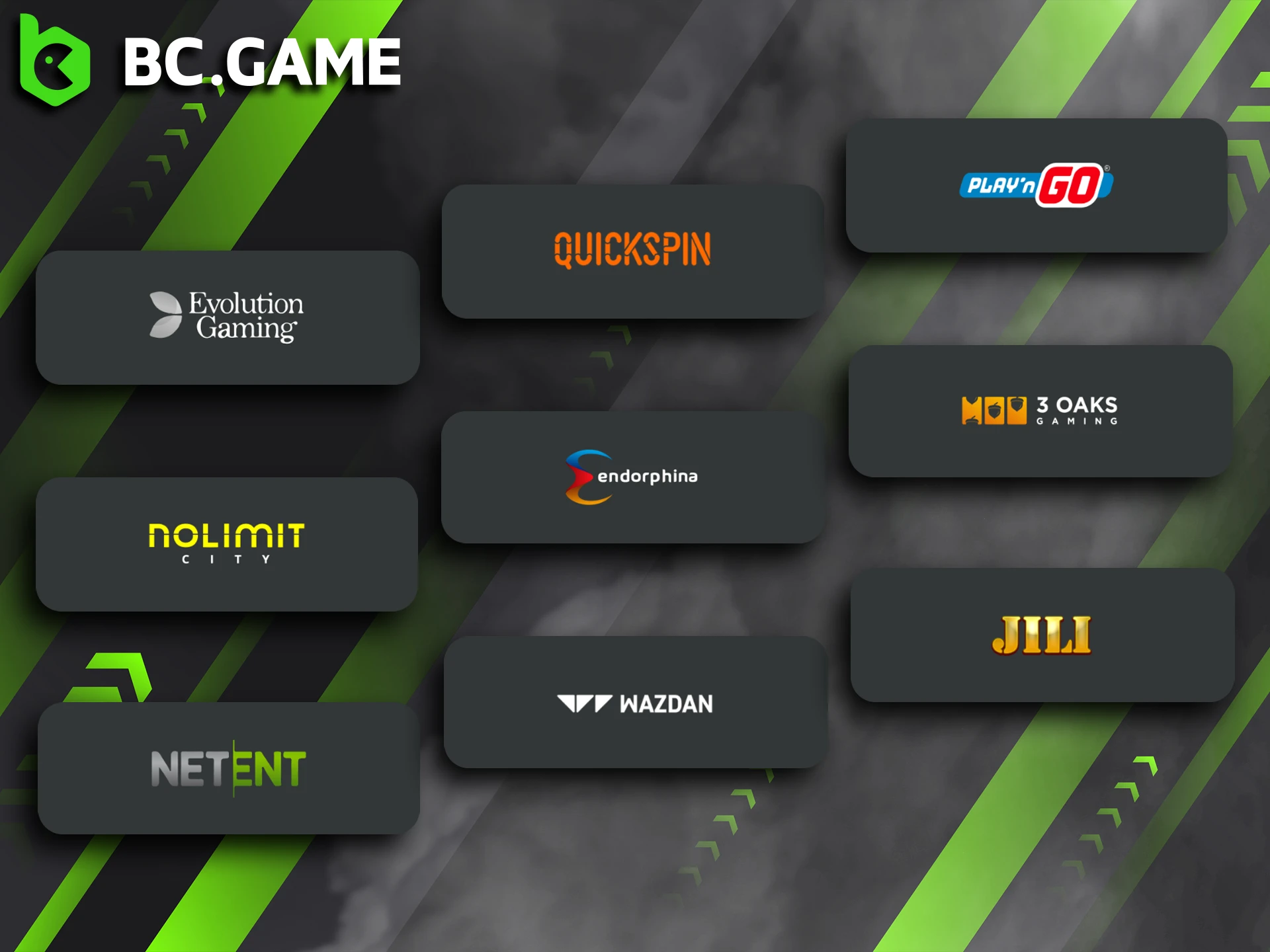 BC Game provides quality games from the best providers.