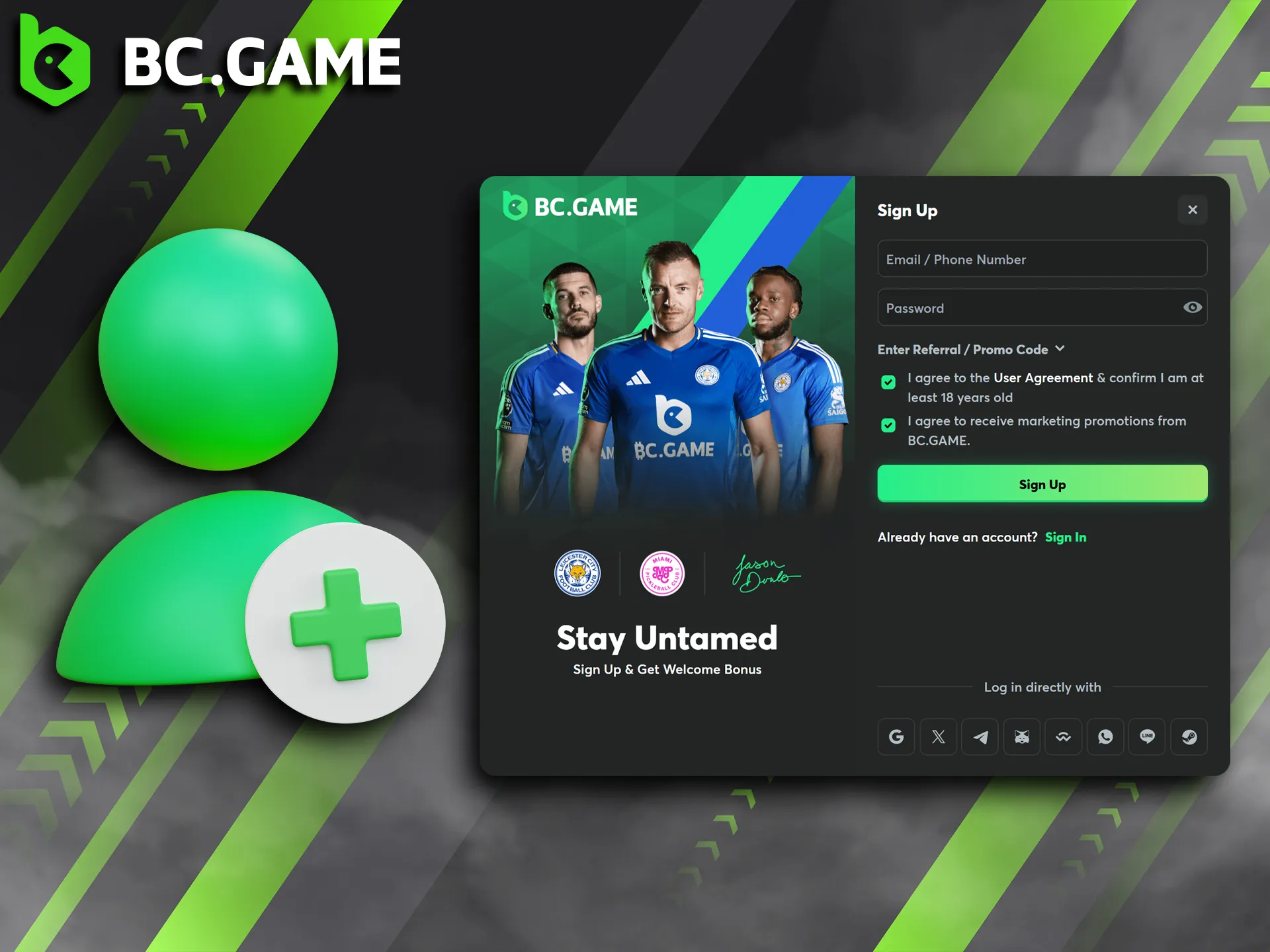 Create your BC Game account hassle-free by following these instructions.