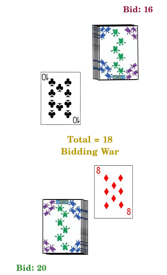 A bidding war breaks out A bidding war breaks out