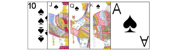 Royal Flush combination Royal Flush combination
