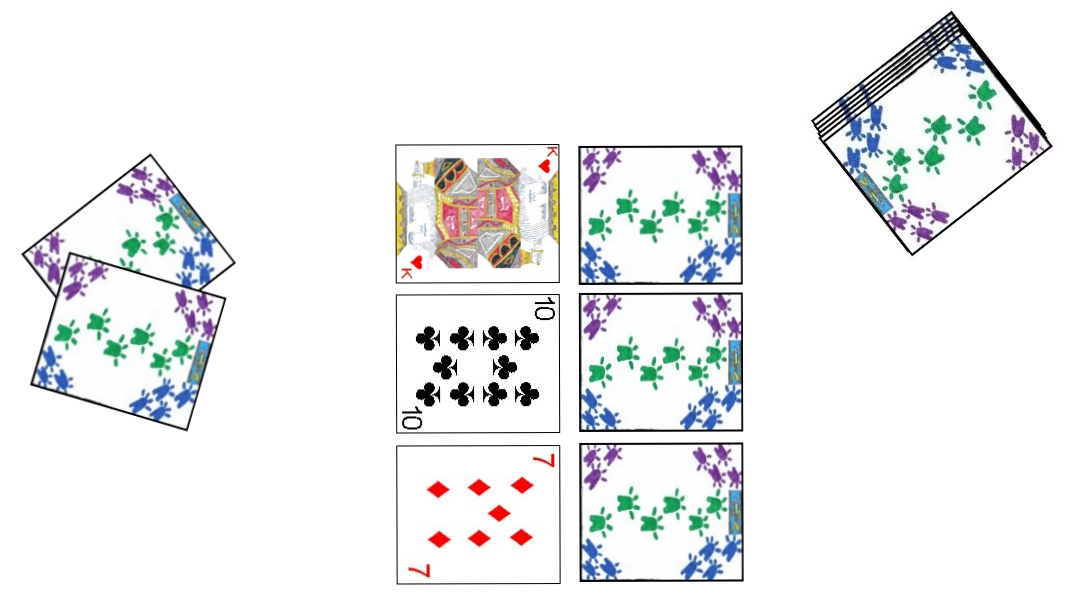 Exchanging three cards in Mulatschak Exchanging three cards in Mulatschak